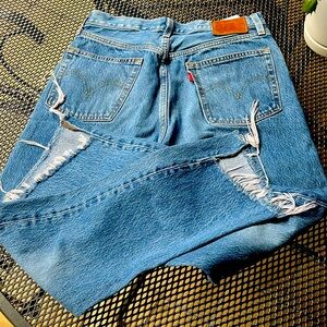 501 Levi’s angle cut bottoms BIG E***